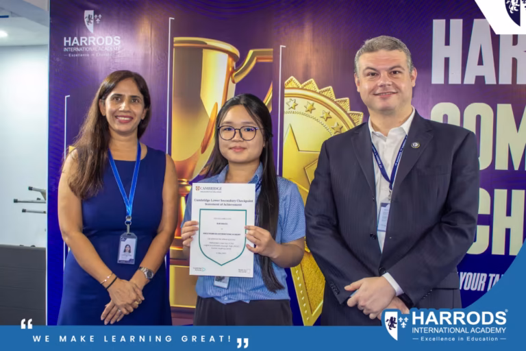 Celebrating Outstanding Cambridge Checkpoint Results at Harrods International Academy